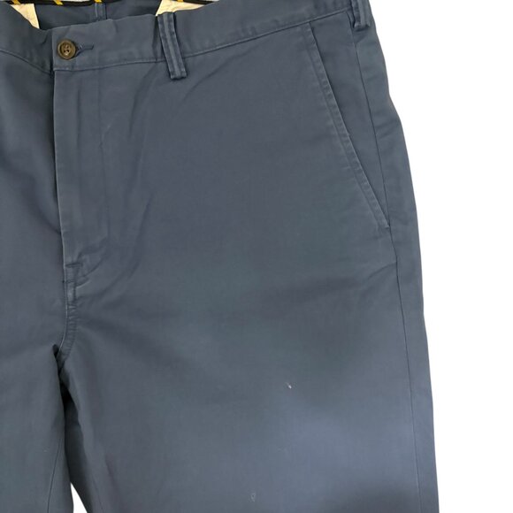Polo Ralph Lauren Chino Pants Mens 38x30 Stretch Straight Fit Flat Front Blue - Picture 4 of 9